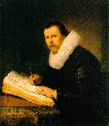 REMBRANDT Harmenszoon van Rijn A Scholar oil on canvas